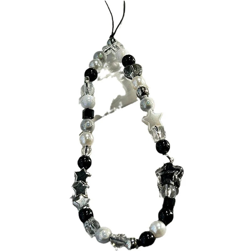 Star Pearl Beaded Phone Strap Charm Chain